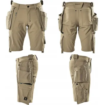 Kraťasy Mascot 17149 STRETCH Advanced Elastické Silné Khaki vel.