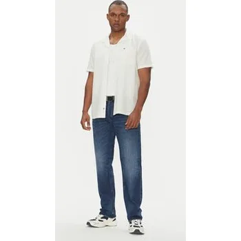 Pánská košile Tommy Jeans Košile DM0DM20895 Écru Regular Fit M