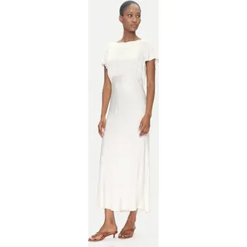 Dámské šaty ViCOLO Večerní šaty TD0767 Écru Regular Fit L