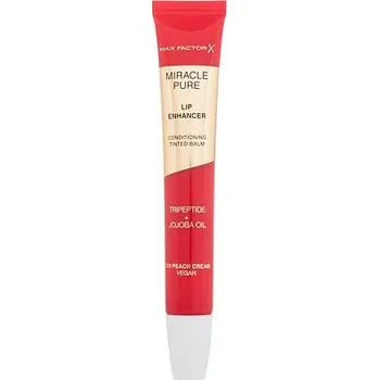 Péče o rty Max Factor Miracle Pure Lip Enhancer hydratační lesklý balzám na rty 12 ml odstín 070 Peach Cream