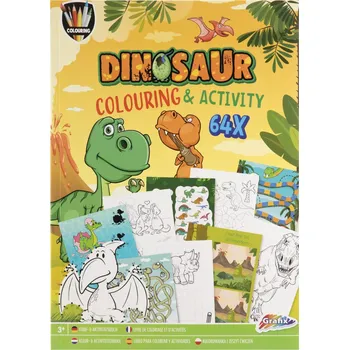 omalovánky Kniha plná aktivit A4 Dino