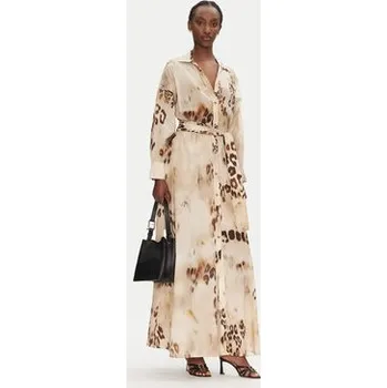 Dámské šaty ACCESS FASHION Košilové šaty 53-3392-0051 Béžová Regular Fit 42