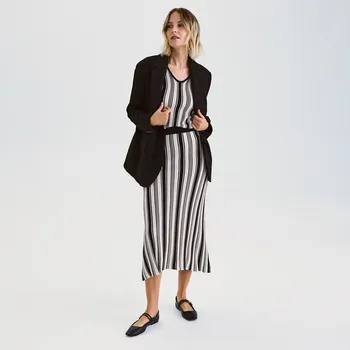 Dámská sukně Reserved - Viskózová sukně s proužky - vícebarevná - 967EV-MLC - 967EV-MLC-L