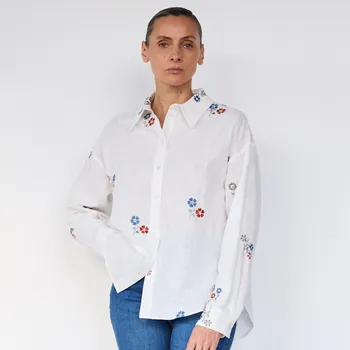 Pánská košile Reserved - Košile s vyšívaným vzorem - vícebarevná - 386FH-MLC - 386FH-MLC-XS