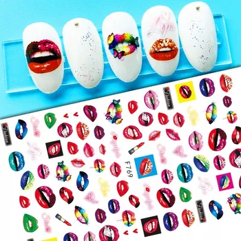 Samolepky na zdobení nehtů Vzorky VALENTÝNA