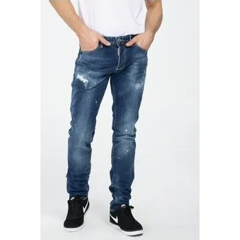 Pánské džíny Dsquared2 Jeansy S71LB0498 S30342 Modrá Slim Fit 56