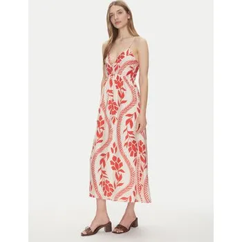 Dámské šaty ONLY Letní šaty Catja 15347529 Červená Regular Fit XS