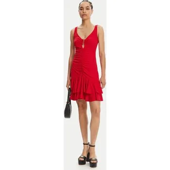 Dámské šaty Just Cavalli Každodenní šaty 78PAO907 Červená Slim Fit 42