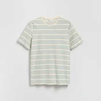 Reserved - Pruhované tričko regular - petrolejová - WC963-67X - WC963-67X-S