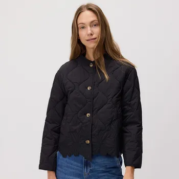 Reserved - Prošívaná bunda s přírodním peřím - černý - YT711-99X - YT711-99X-L