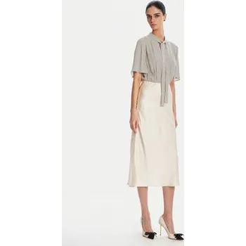 Dámské šaty Elisabetta Franchi Koktejlové šaty AB85752E2 E84 Béžová Regular Fit 42