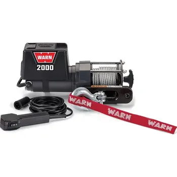 lanový naviják Naviják WARN, 2000 DC, 12V, s kabelovým ovladačem