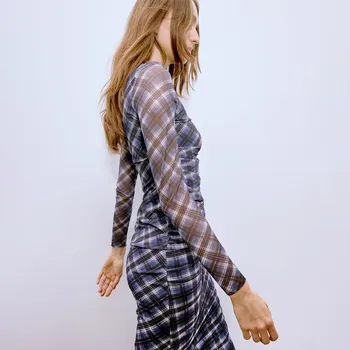 Dámské šaty Reserved - Midi šaty s řasením - vícebarevná - WW277-MLC - WW277-MLC-L