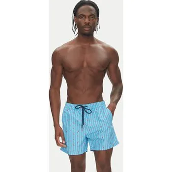 Pánské plavky HOM Plavecké šortky Espelette 402993 Světle modrá Regular Fit L