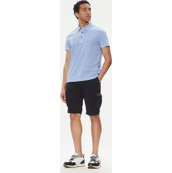 Pánské kraťasy Aeronautica Militare Šortky z materiálu 251BE066CT1122 Tmavomodrá Regular Fit 52