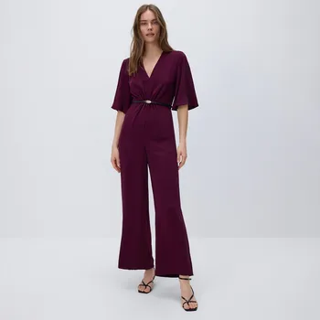Dámské šaty Reserved - Overal s páskem - bordó - 262FH-53X - 262FH-53X-L