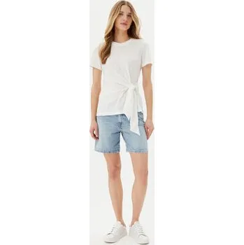 Pánské oblečení Tommy Hilfiger T-Shirt WW0WW44559 Écru Regular Fit XXS