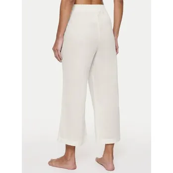 Triumph Kalhoty z materiálu Summer 10222571 Écru Relaxed Fit 42