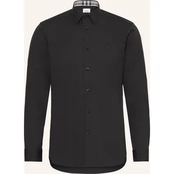 Pánská košile Burberry Pánská Košile Sherfield Slim Fit, černá, 44