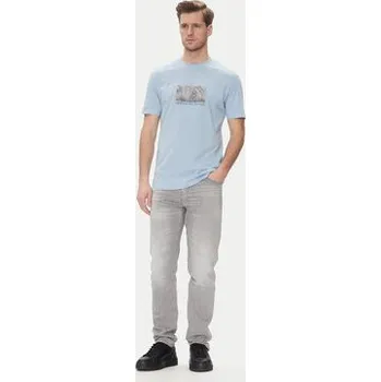 Pánské tričko Armani Exchange T-Shirt XM000555 AF10358 U9360 Světle modrá Regular Fit XL