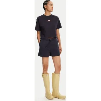 Pánské tričko Hunter T-Shirt Leona HARW0070251 Tmavomodrá Boxy Fit M