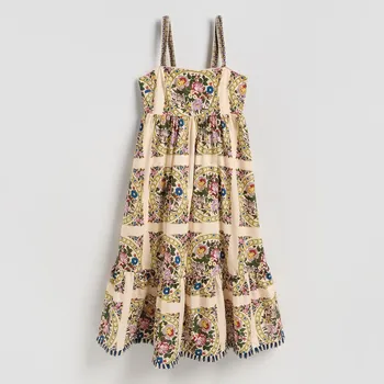 Dámské šaty Reserved - Vzorované šaty bez rukávů - vícebarevná - 822EX-MLC - 822EX-MLC-XS