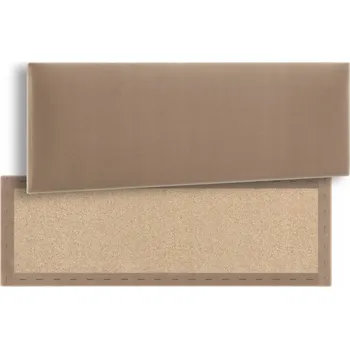 Obraz Čalouněný nástěnný panel obdélník Velur - Béžový 80x20 cm