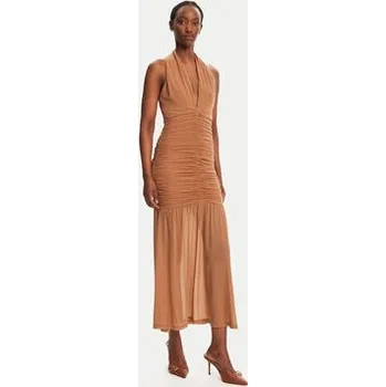 Dámské šaty Bardot Koktejlové šaty Sephera 59872DB Hnědá Regular Fit 6