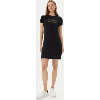 Dámské šaty EA7 Emporio Armani Každodenní šaty 7W000478 AF12500 UC001 Černá Regular Fit S