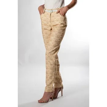 Dámské kalhoty FAVAB Dámské elastické kalhoty SVATAVA Béž Velikost výrobku: L