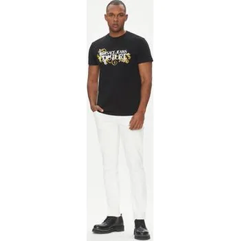 Pánské tričko Versace Jeans Couture T-Shirt 78GAHC05 Černá Regular Fit L