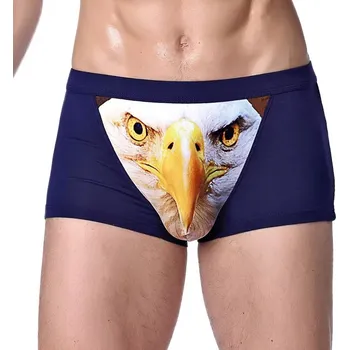 Boxerky Vtipné pánské BOXERKY s hrozivým orlem SLIPY dárek pro CHLAPA 3D vzor velikost 4XL