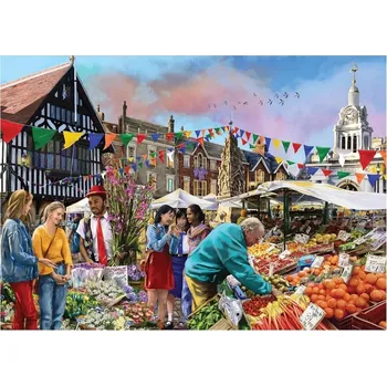Puzzle FALCON Saffron Walden Market 1000 dílků