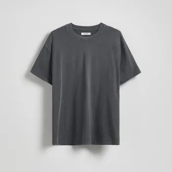 Dámské tričko Reserved - Vyšisované tričko - tmavě šedá - WU807-90X - WU807-90X-XL