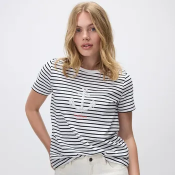 Dámské tričko Reserved - Tričko s aplikací - vícebarevná - WT065-MLC - WT065-MLC-M