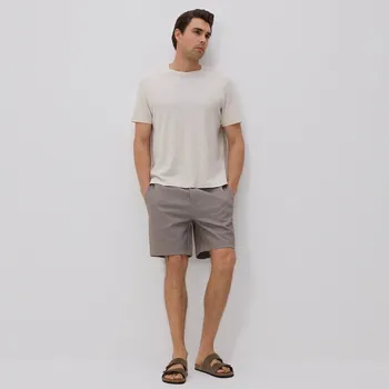 Reserved - Strukturální šortky regular - hnědá - 622EF-83M - 622EF-83M-L