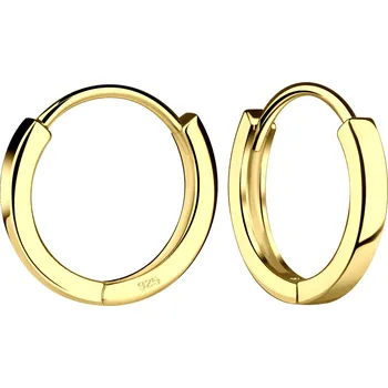 Náušnice Pozlacené náušnice kruhy 13 mm Ag 925/1000