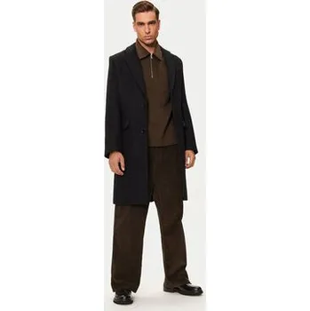 Dámský kabát AMI Paris Vlněný kabát HCO010.WV0049 Černá Regular Fit 48