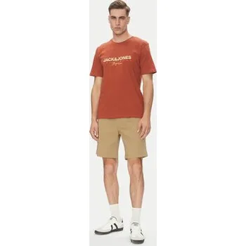 Pánské kraťasy Jack & Jones Šortky z materiálu Jaiden 12274983 Béžová Relaxed Fit XS