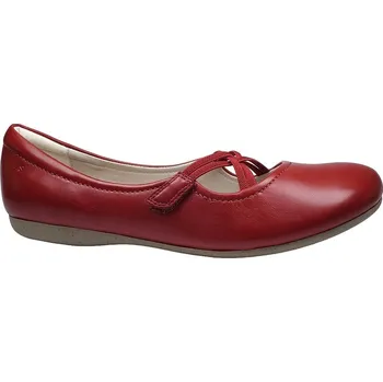 Dámské baleríny Vycházková obuv-baleríny, Josef Seibel, Fiona 39, rubin: Červená Hladká kůže 29,3 44 G - standardní šíře (30054-30056)