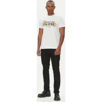 Versace Jeans Couture T-Shirt 78GAHC05 Bílá Regular Fit S