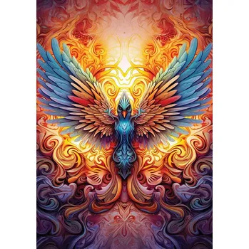 Puzzle Puzzle Barevný fénix 1000 dílků ART PUZZLE