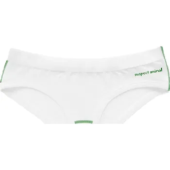 Dětské funkční kalhotky Bikini ROBOPES bílá Bamboo Ultra - Zelená / 150