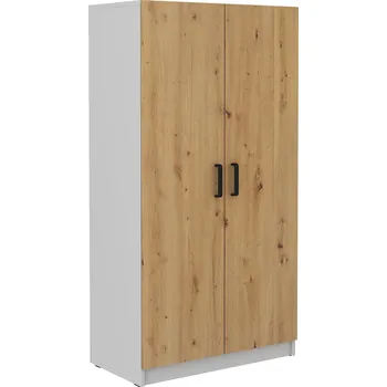 Šatní skříň LEMPERT Šatní skříň Malta 108 - světle šedá / dub artisan