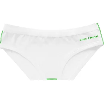 Dětské funkční kalhotky Basic ALIEN bílá Bamboo Ultra - Zelená / 150