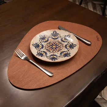 ASIR Sada dřevěných jídelních podložek 4 kusy PEAR hnědá