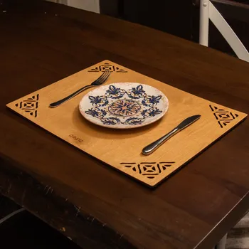 ASIR Sada dřevěných jídelních podložek 4 kusy CORPAT natural