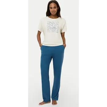 Dámské pyžamo Triumph Pyžamový top Mix & Match 10218281 Béžová Relaxed Fit 36