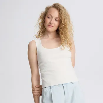 Dámský svetr Reserved - Halenka s příměsí viskózy - krémová - 100EF-01X - 100EF-01X-L