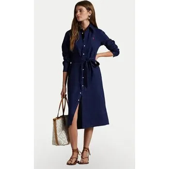 Dámské šaty Polo Ralph Lauren Košilové šaty 211943992005 Tmavomodrá Regular Fit 10